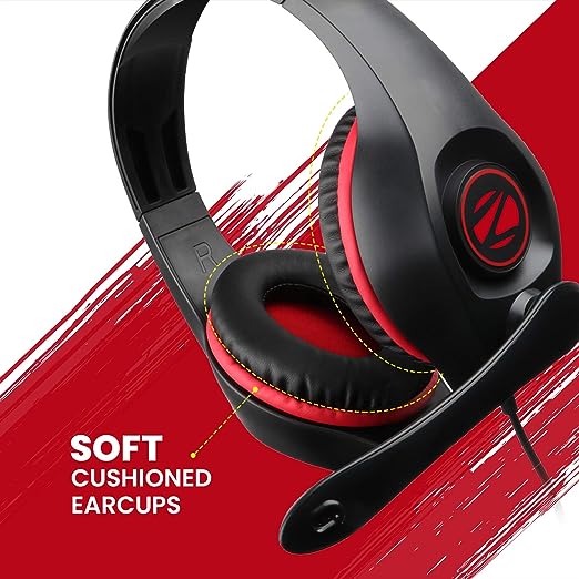 ZEBRONICS Zeb-Grace U Wired Over Ear Headphone with Mic (Black) ZEBRONICS Zeb-Grace U Wired Over Ear Headphone with Mic (Black)